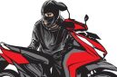 Ilustrasi pelaku Curanmor saat beraksi. (Foto: Istimewa)