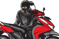 Ilustrasi pelaku Curanmor saat beraksi. (Foto: Istimewa)
