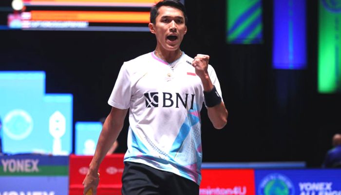 Jonatan Melaju ke Perempat Final All England, Susul Ginting