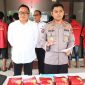 Kabid Humas Polda Sumut Kombes Hadi Wahyudi (kanan) bersama Direktur Reserse Narkoba Kombes Yemi Mandagi dalam paparan hasil pengungkapan kasus narkoba. Foto: Humas Polda Sumut
