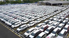 Jejeran kendaraan dari Daihatsu. Foto: Antara/HO-Daihatsu Indonesia