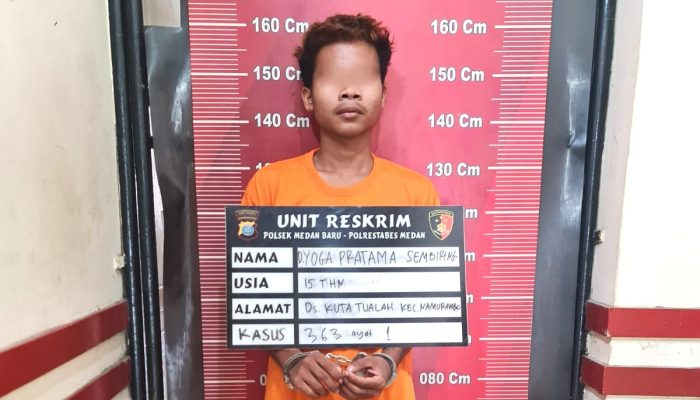 Operator Warnet di Medan Petisah Diciduk karena Curi Motor Bos