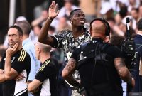 Gelandang Juventus Paul Pogba. (Photo by Marco BERTORELLO / AFP) 