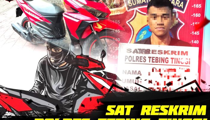 Pelaku Curanmor di Tebing Ditangkap Setelah 2 Pekan Kabur