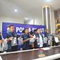 Polres Labusel mengungkap tujuh kasus dan menangkap 11 tersangka narkoba dalam dua pekan. Foto: Humas Polres Labusel
