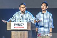 Presiden RI Prabowo Subianto bersama Wakil Presiden Gibran Rakabuming Raka. Foto: Anatara