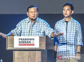 KPU RI menetapkan pasangan Prabowo Subianto - Gibran Rakabuming Raka sebagai pemenang Pemilu 2024. Foto: Anatara