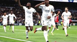 Arsip - Real Madrid mengalahkan Celta Vigo di stadion Santiago Bernabéu dalam pertandingan Liga Spanyol pada Senin (11/3/2024) dini hari. Foto: Antara