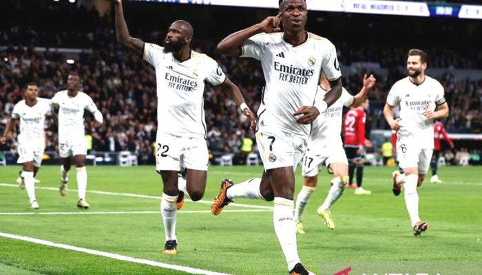 LIGA SPANYOL: Real Madrid Menggila, Gilas Osasuna 4-2