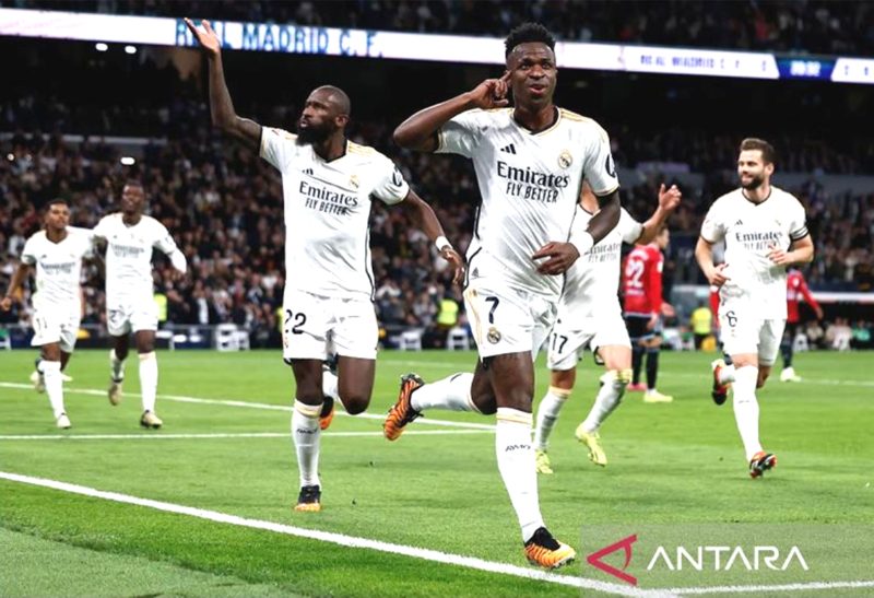 Arsip - Real Madrid mengalahkan Celta Vigo di stadion Santiago Bernabéu dalam pertandingan Liga Spanyol pada Senin (11/3/2024) dini hari. Foto: Antara