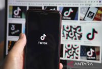 Ilustrasi - Logo TikTok terlihat di layar smartphone di New York, Amerika Serikat. Foto: Antara/Xinhua