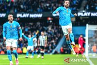 Manchester City menjadi pemuncak klasemen Liga Inggris setelah meraih kemenangan dari Southampton. Foto: mancity.com