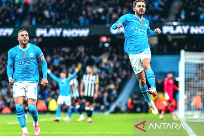 Manchester City menjadi pemuncak klasemen Liga Inggris setelah meraih kemenangan dari Southampton. Foto: mancity.com