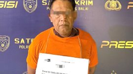 Polres Tanjungbalai, Sumatera Utara menangkap pelaku pria bernisial MY yang diduga sebagai agen penyalur Pekerja Migran Indonesia (PMI) ilegal. Foto: Humas Polres Tanjungbalai