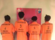 Polsek Perbaungan Bekuk 4 Anggota Geng Motor yang Aniaya Warga