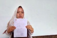Anggie Ratna Fury Putri, guru honorer SD di Kabupaten Langkat dipecat oknum kepala sekolah diduga karena suarakan kecurangan seleksi PPPK. Foto: LBH Medan