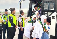 Ilustrasi - Jemaah calon haji asal Sumut.
