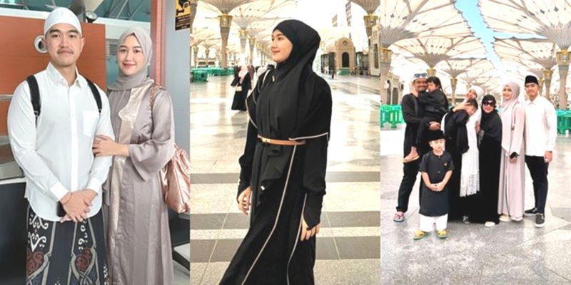 Kaesang Pangarep dan istri serta 14 Paspampres menjalankan ibadah umrah di Tanah Suci Makkah. Foto: Instagram