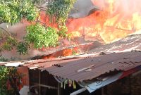 Kebakaran hebat landa permukiman padat penduduk di Jalan Juanda, Gang Wisata, Kecamatan Medan Maimun, Kota Medan. Foto: Istimewa