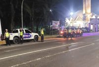 Polres Serdang Bedagai menggelar patroli skala besar di sejumlah titik rawan, Rabu (22/5) malam