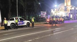 Polres Serdang Bedagai menggelar patroli skala besar di sejumlah titik rawan, Rabu (22/5) malam