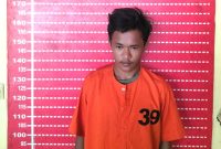 Unit Reskrim Polsek Firdaus meringkus D alias Lelek, pembobol gudang PLN di Seirampah. Foto: Humas Polres Sergai