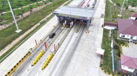 Ilustrasi - Jalan Tol Indrapura-Kisaran Seksi Lima Puluh- Kisaran. Foto: Antara/HO-Hutama Karya