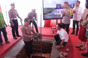 Kapolda Sumut Irjen Agung Resmikan Peletakan Batu Pertama Gedung Satlantas Polres Sergai