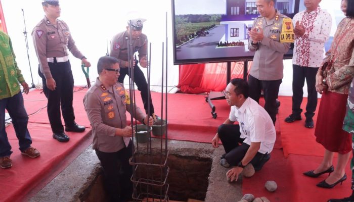 Kapolda Sumut Irjen Agung Resmikan Peletakan Batu Pertama Gedung Satlantas Polres Sergai