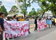 Mahasiswa Geruduk Kantor Gubsu, Tolak Agus Fatoni Jabat Pj Gubernur