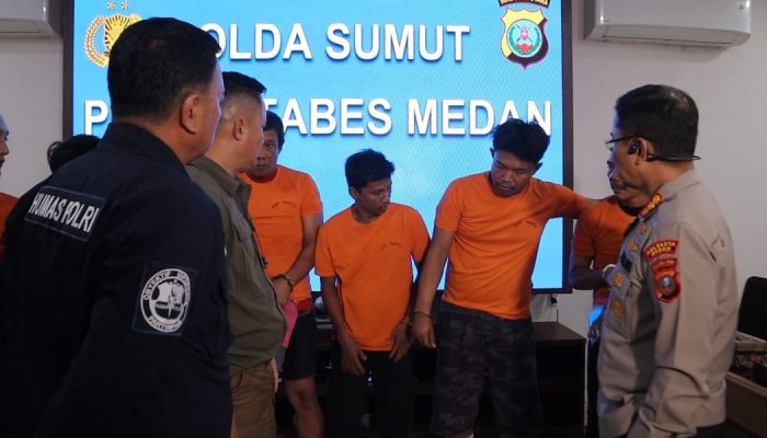 Polrestabes Medan Bekuk 7 Pencuri Motor, 3 Pelaku Ditembak