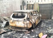 Polsek Kotarih dan Koramil Olah TKP Ruko Terbakar di Banjaran Godang