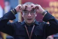 DKPP mencopot Ketua KPU Hasyim Asy'ari yang terbukti melakukan asusila terhadap anggota PPLN Belanda di Den Haag. Foto: Antara