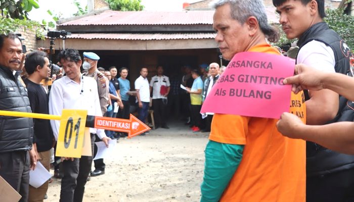 Polda Sumut Rekonstruksi Kasus Kematian Wartawan di Karo, Peragakan 57 Adegan