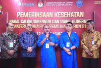 Pasangan bacalon Gubernur dan Wakil Gubernur Sumut Edy Rahmayadi - Hasan Basri Sagala menjalani pemeriksaan kesehatan. Foto: topikseru.com/Satria Hadhi Ningtyas