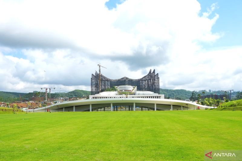Plaza Seremoni Kota Nusantara di Kecamatan Sepaku, Kabupaten Penajam Paser Utara, Provinsi Kalimantan Timur. Foto: Antara/HO-dokumen Humas OIKN