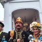 Menteri Koordinator Bidang Politik, Hukum, dan Keamanan Hadi Tjahjanto menghadiri Upacara Detik-Detik Proklamasi dalam rangka peringatan HUT Ke-79 Kemerdekaan RI di Istana Merdeka, Jakarta, Sabtu (17/8/2024). Foto: Antara/Mentari Dwi Gayati