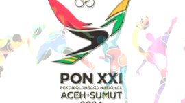 Logo Pekan Olahraga Nasional (PON) XXI 2024 di Aceh dan Sumatra Utara. Foto: Antara/HO