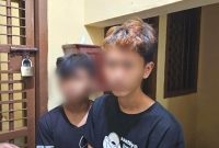 Polsek Tanah Jawa meringkus dua pelaku pencurian sepeda motor di perkampungan Huta II Banua, Nagori Baliju, Kecamatan Tanah Jawa. Foto: Humas Polres Simalungun