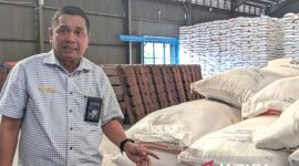 Pemimpin Wilayah Perum Bulog Kanwil Sumatera Utara (Sumut) Arif Mandu. Foto: Antara/Michael Siahaan