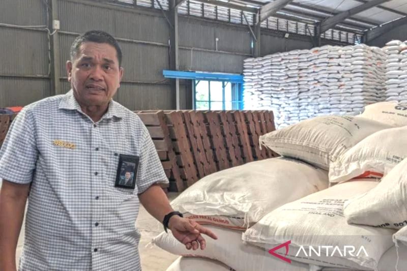 Pemimpin Wilayah Perum Bulog Kanwil Sumatera Utara (Sumut) Arif Mandu. Foto: Antara/Michael Siahaan