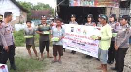 Polwan Polres Simalungun menggelar bakti sosial dan religi dalam rangka menyemarakkan Hari Jadi Polwan Ke-76. Foto: Humas Polres Simalungun