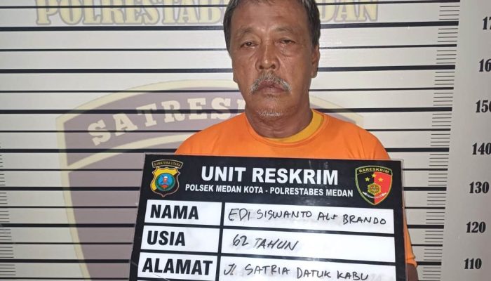 Polsek Medan Kota Ringkus Preman Mabuk yang Ancam Pedagang Pakai Parang