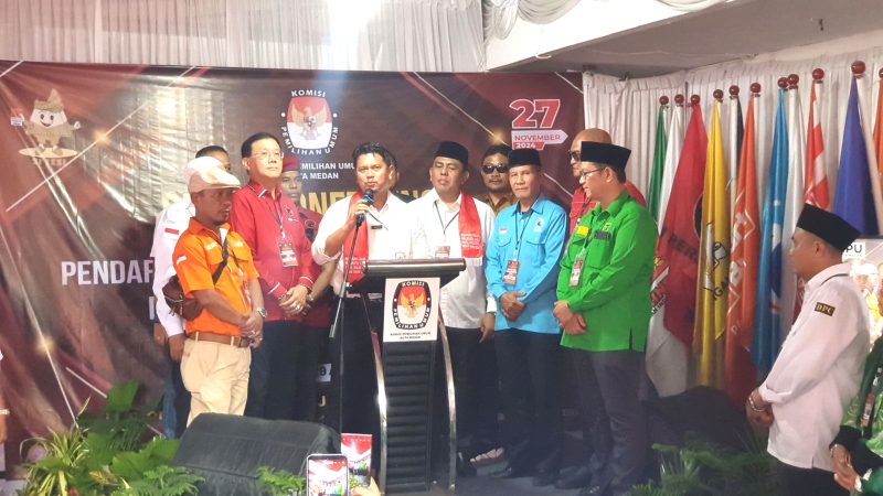 Pasangan bakal calon Wali Kota Medan dan Wakil Wali Kota Medan Prof Ridha - Abdul Rani. Foto: topikseru.com/Satria Hadhi Ningtyas