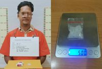 Tersangka pengedar narkoba yang diamankan Polres Tapteng. Foto: Dokumentasi Polres Tapteng