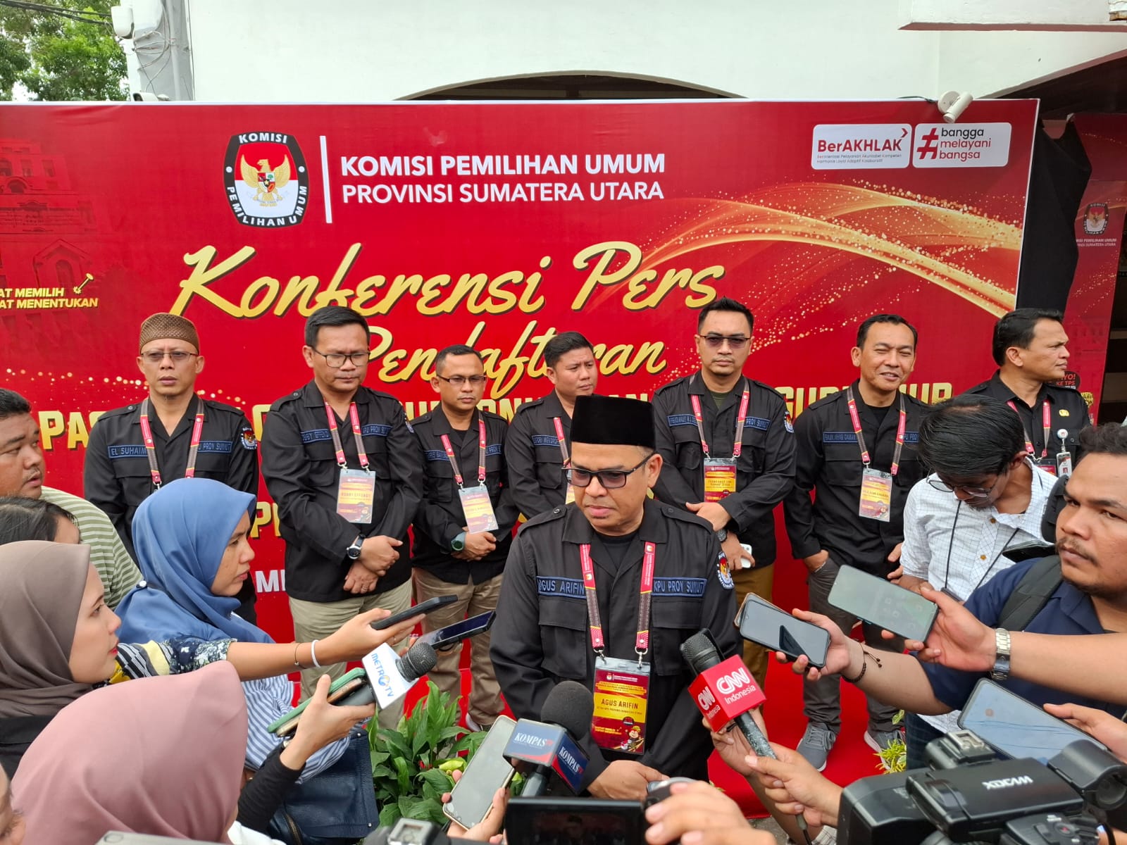 Ketua KPU Sumut, Agus Arifin. Foto: Topikseru.com/ Edward Gilbert Munthe