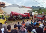 Pengendara Becak di Sibolga Kritis Tertimpa Truk Pengangkut Air