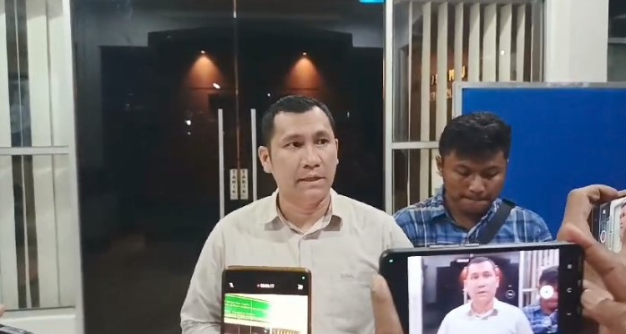 Tangkapan layar Kasi Intel Kejari Sibolga, Dedy Darmo Lanjar Tuah Saragih. Foto: Topikseru.com