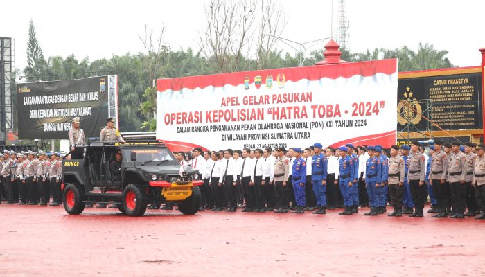 Polda Sumut Kerahkan 900 Personel Amankan Pembukaan PON di Stadion Baharuddin Siregar