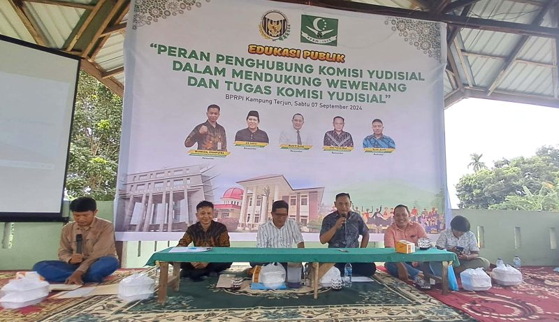 Penghubung KY Sumut dan BPRPI menggelar edukasi publik untuk mendorong peradilan yang bersih dan berwibawa. Foto: Dok. Penghubung KY Sumut